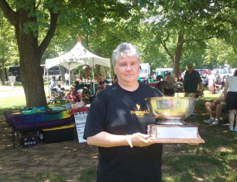 Liz Radski of Hopewell Valey Vineyards winner of the Governor’s Cup for Best Dessert Wine