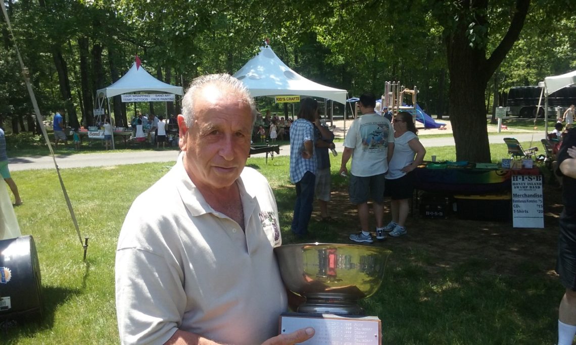 Frank DiMatteo, DiMatteo Vineyards with the Governor’s Cup for Best Fruit Wine