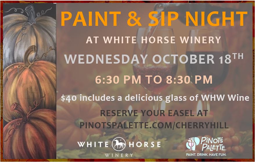 paint and sip night october Garden State Wine Growers