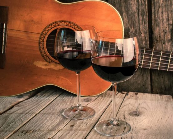 wine and music