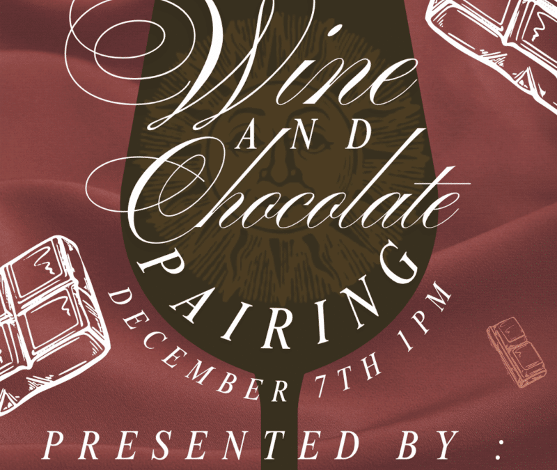 Wine and Chocolate Pairing – Presented by Jim Quarella